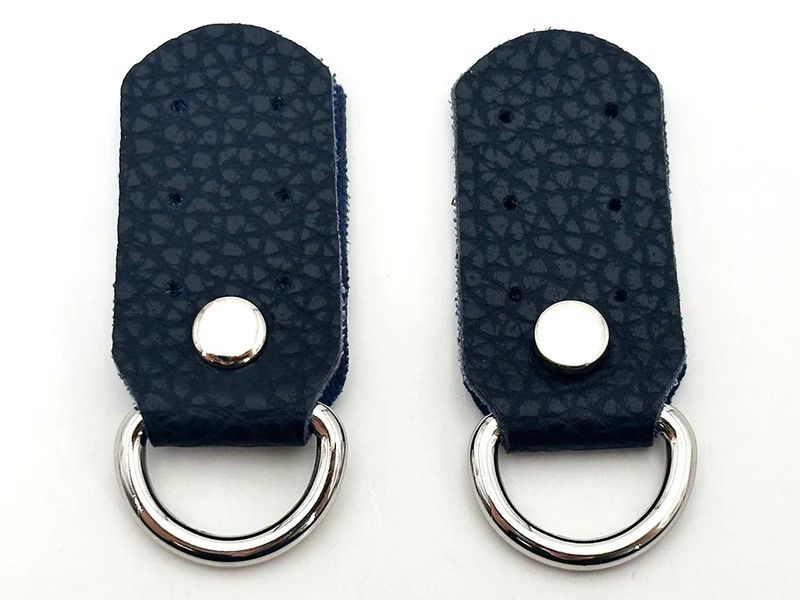 Ganci per borse similpelle | 2,5x5 cm | anelli argento | coppia