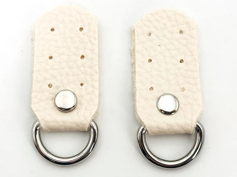 Ganci per borse similpelle | 2,5x5 cm | anelli argento | coppia