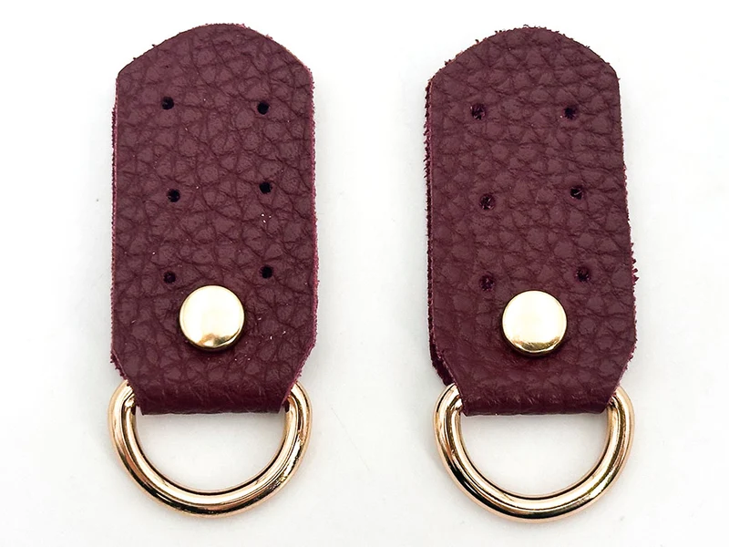 Ganci per borse similpelle | 2,5x5 cm | anelli oro | coppia