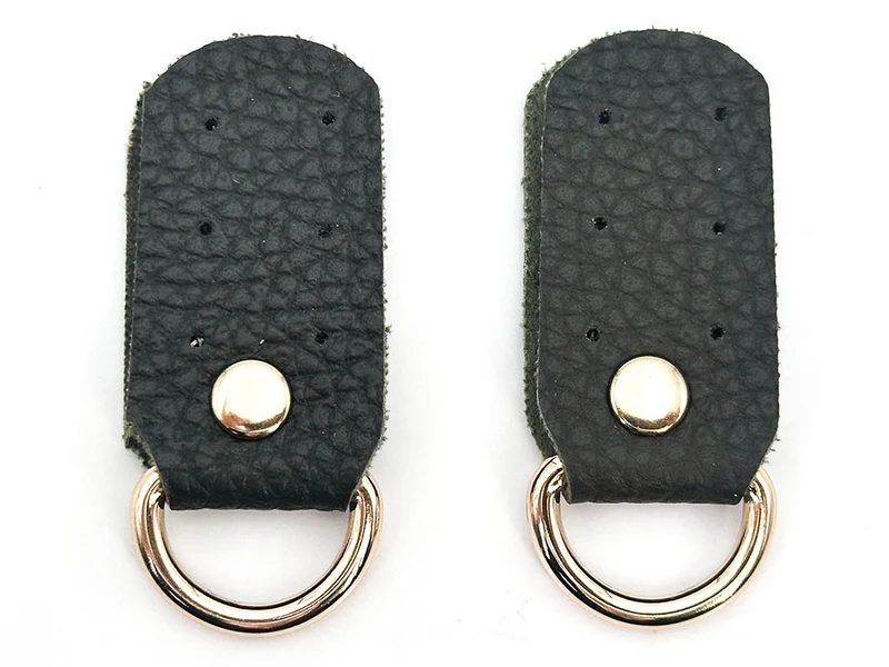 Ganci per borse similpelle | 2,5x5 cm | anelli oro | coppia