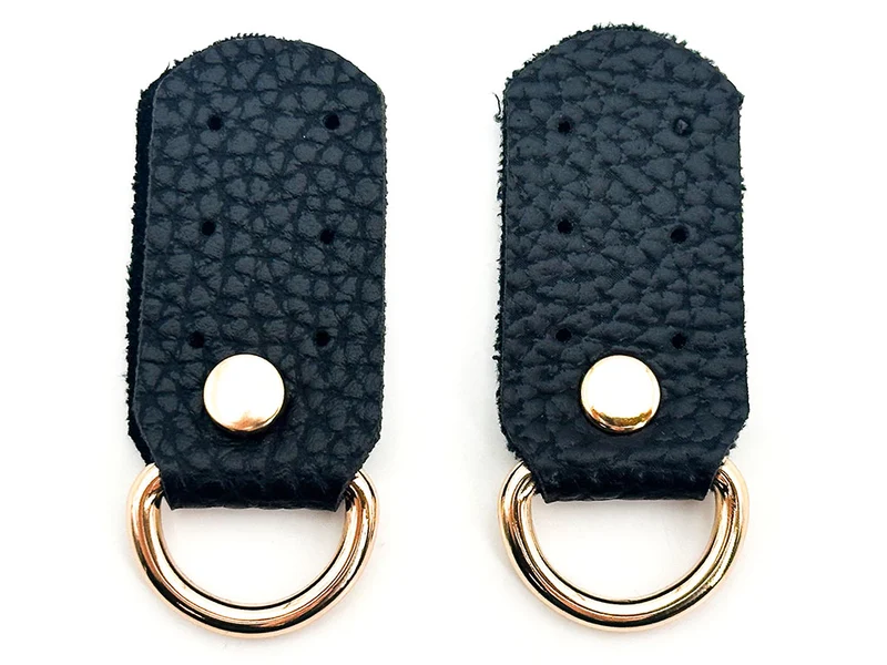 Ganci per borse similpelle | 2,5x5 cm | anelli oro | coppia