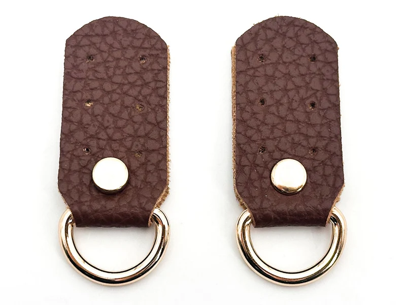 Ganci per borse similpelle | 2,5x5 cm | anelli oro | coppia