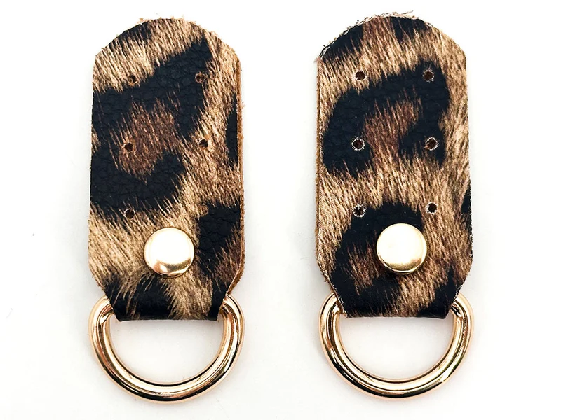 Ganci per borse similpelle | 2,5x5 cm | anelli oro | coppia