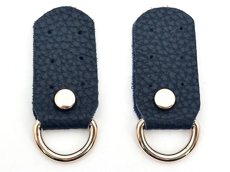 Ganci per borse similpelle | 2,5x5 cm | anelli oro | coppia