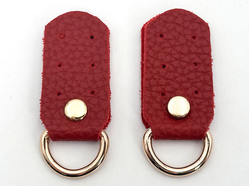 Ganci per borse similpelle | 2,5x5 cm | anelli oro | coppia