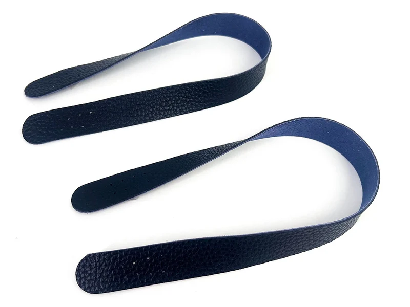 Manici per borse a uncinetto similpelle con fori | 2,5x42 cm | 1 coppia