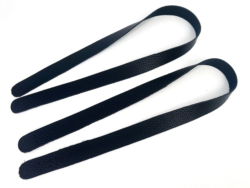 Manici per borse a uncinetto similpelle con fori | 2,5x75 cm | 1 coppia