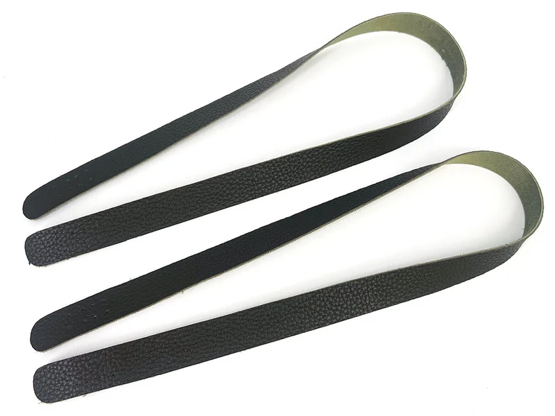 Manici per borse a uncinetto similpelle con fori | 2,5x75 cm | 1 coppia