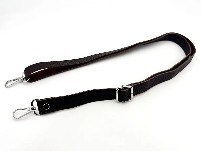 Tracolla borsa similpelle regolabile ganci argento| 130x2 cm | cf 1 pz
