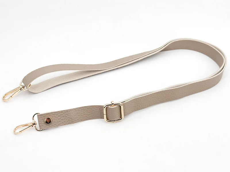 Tracolla borsa similpelle regolabile ganci oro| 130x2 cm | cf 1 pz