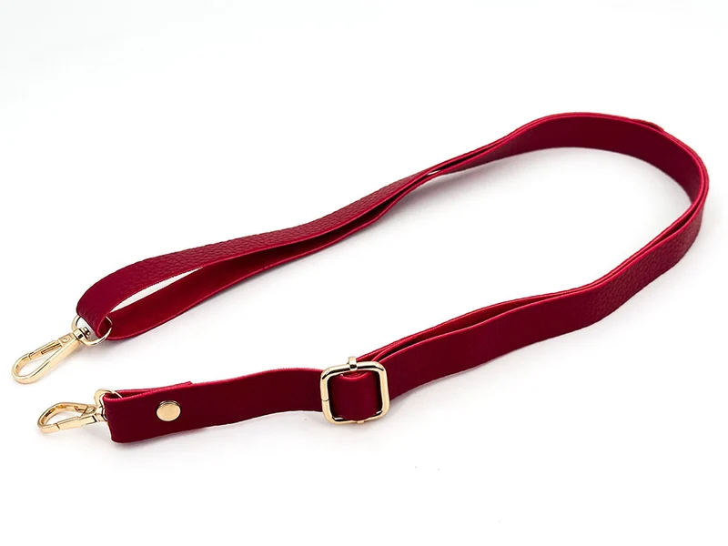 Tracolla borsa similpelle regolabile ganci oro| 130x2 cm | cf 1 pz