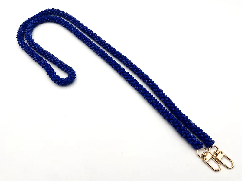 Tracolla per borsa in cristallo 120 cm con ganci | cf 1 pz