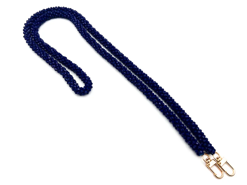 Tracolla per borsa in cristallo 120 cm con ganci | cf 1 pz