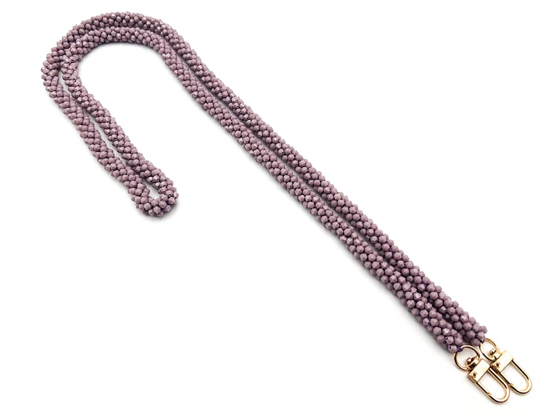 Tracolla per borsa in cristallo 120 cm con ganci | cf 1 pz