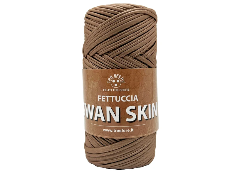 Fettuccia swan skin in ecopelle | cf 50 mt | 100% poliestere