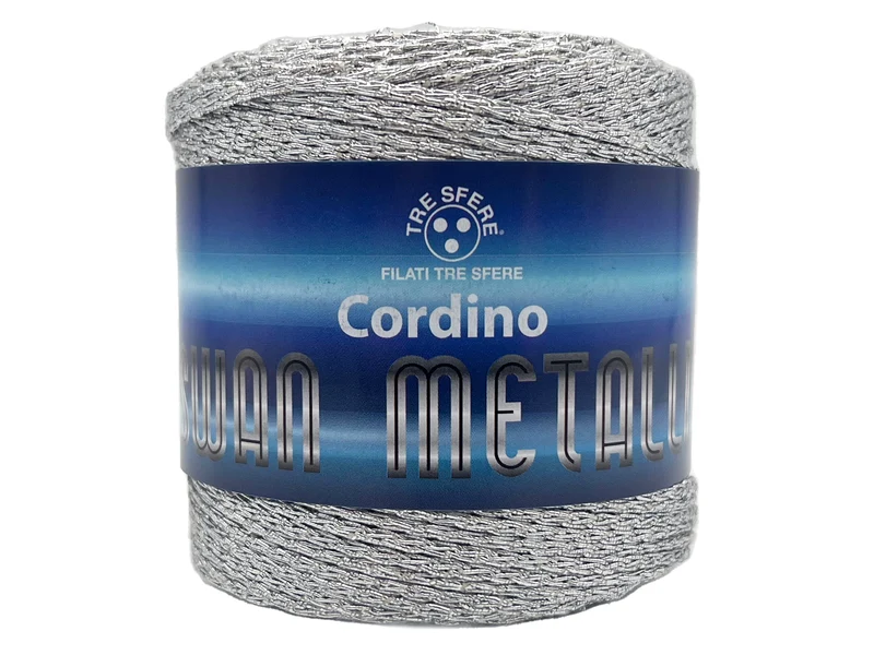 Cordino swan metallic 60% cotone 40% poliestere metallico 200gr