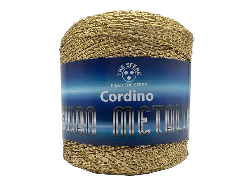 Cordino swan metallic 60% cotone 40% poliestere metallico 200gr