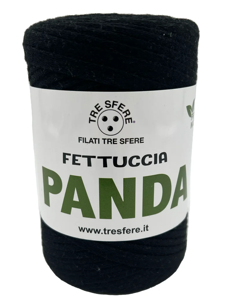 Fettuccia panda | cf 2 rocche da 250 gr | 80% cotone riciclato