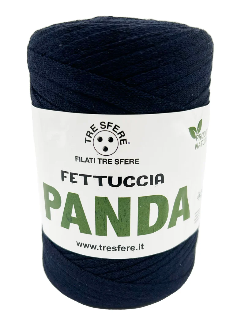 Fettuccia panda | cf 2 rocche da 250 gr | 80% cotone riciclato