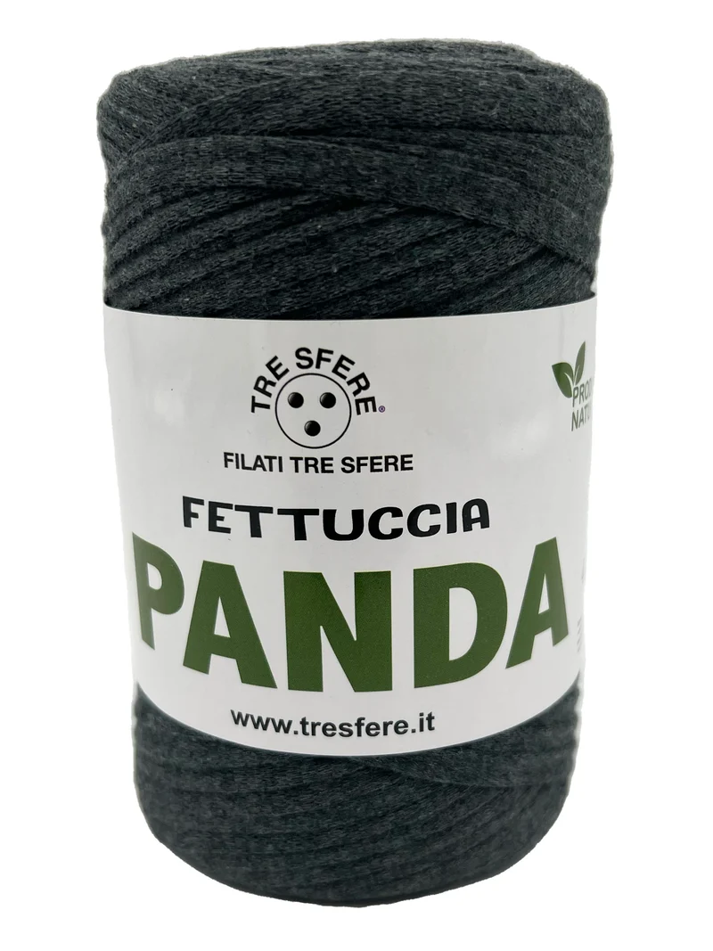 Fettuccia panda | cf 2 rocche da 250 gr | 80% cotone riciclato