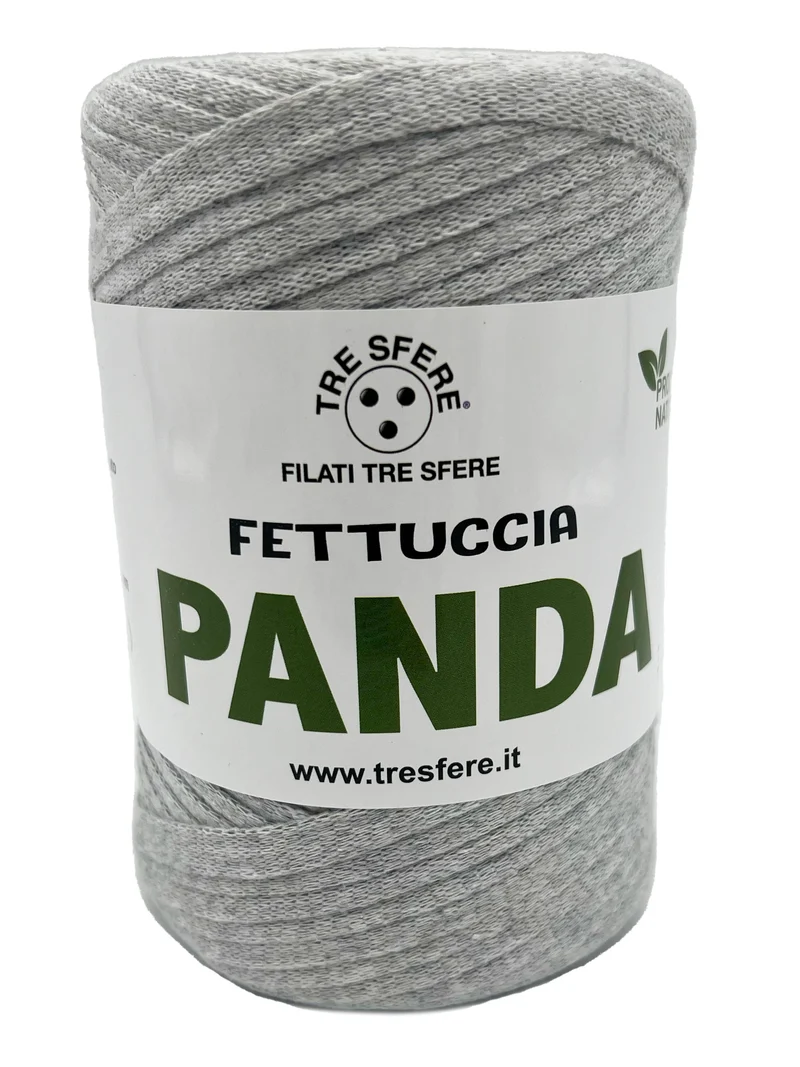 Fettuccia panda | cf 2 rocche da 250 gr | 80% cotone riciclato