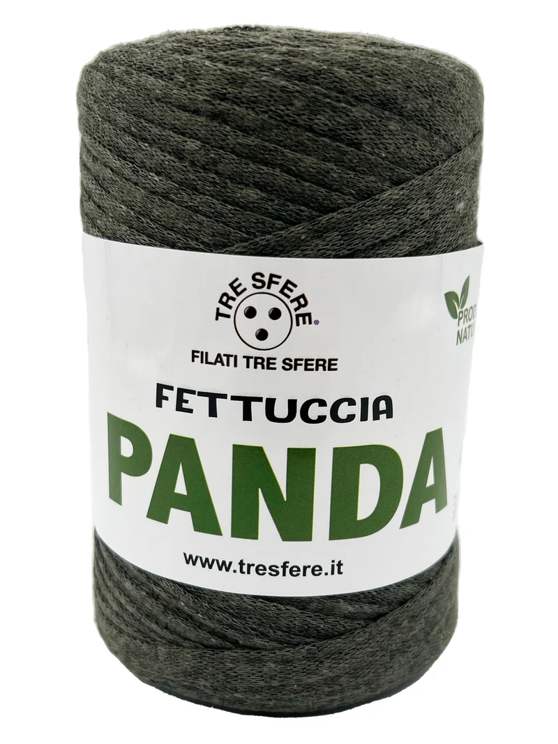 Fettuccia panda | cf 2 rocche da 250 gr | 80% cotone riciclato