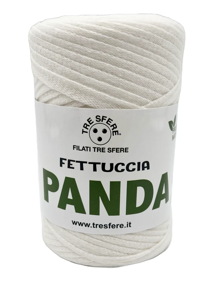 Fettuccia panda | cf 2 rocche da 250 gr | 80% cotone riciclato