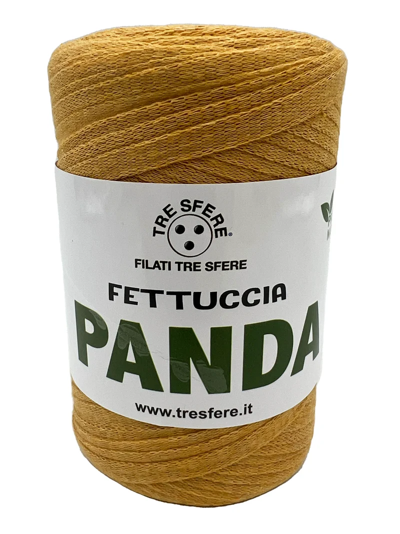Fettuccia panda | cf 2 rocche da 250 gr | 80% cotone riciclato