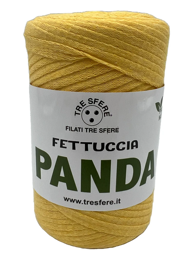 Fettuccia panda | cf 2 rocche da 250 gr | 80% cotone riciclato