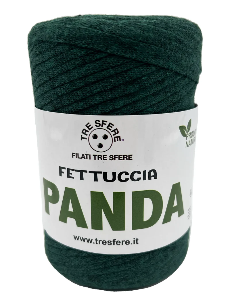 Fettuccia panda | cf 2 rocche da 250 gr | 80% cotone riciclato