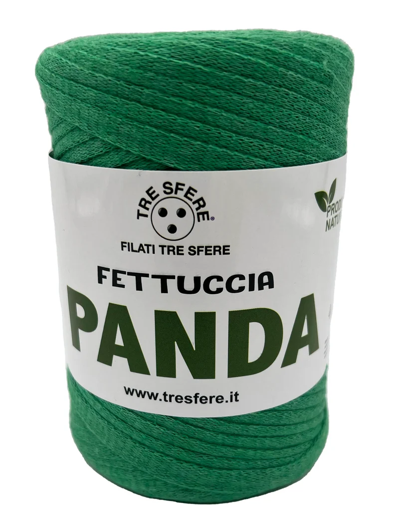 Fettuccia panda | cf 2 rocche da 250 gr | 80% cotone riciclato
