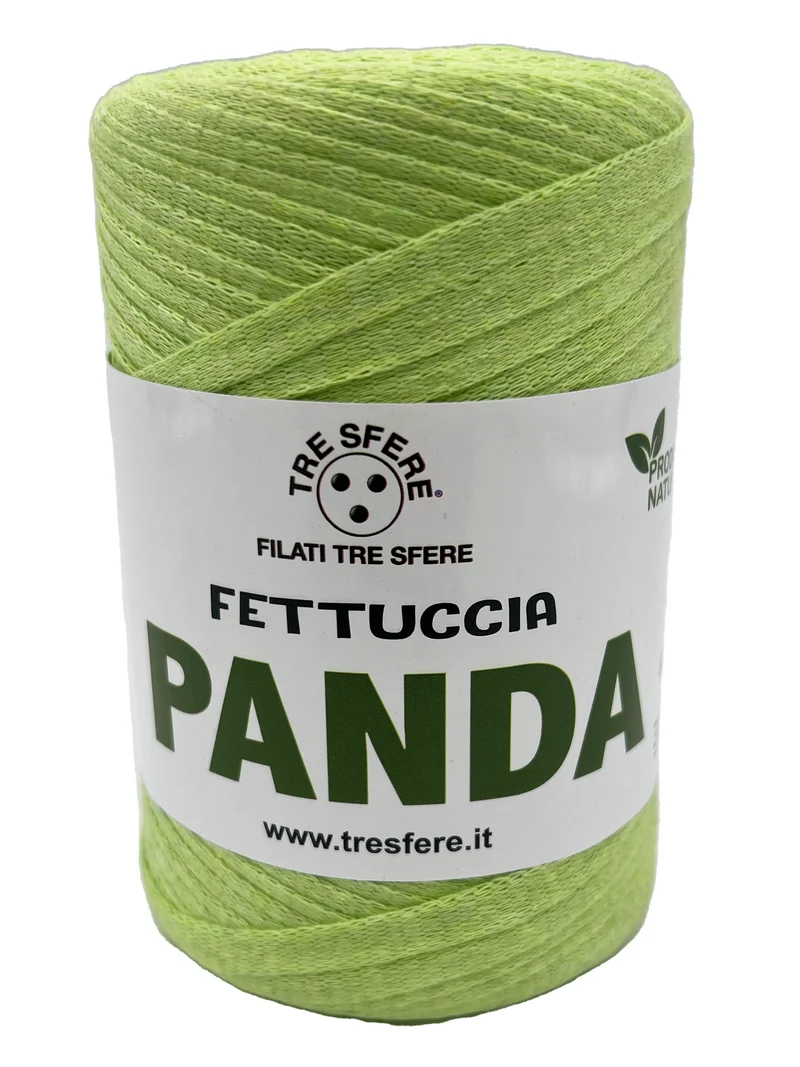 Fettuccia panda | cf 2 rocche da 250 gr | 80% cotone riciclato