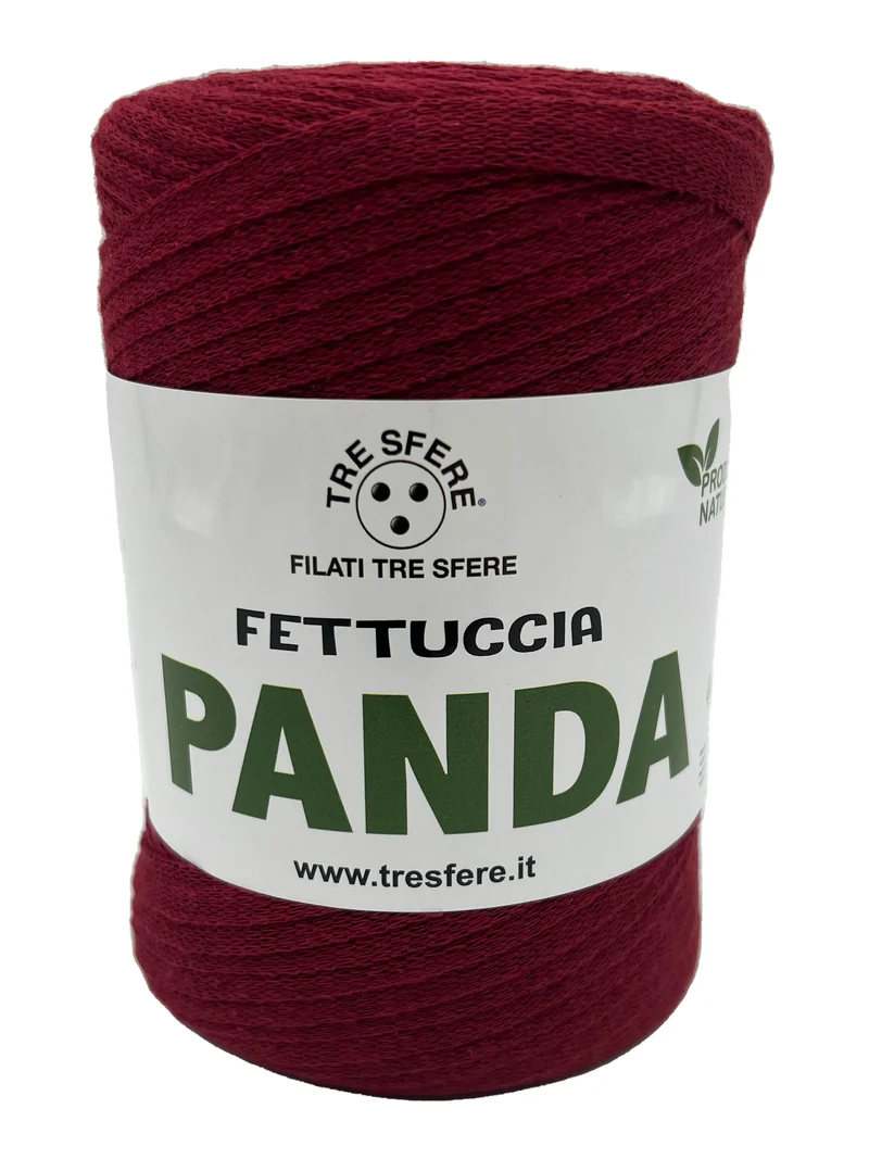 Fettuccia panda | cf 2 rocche da 250 gr | 80% cotone riciclato