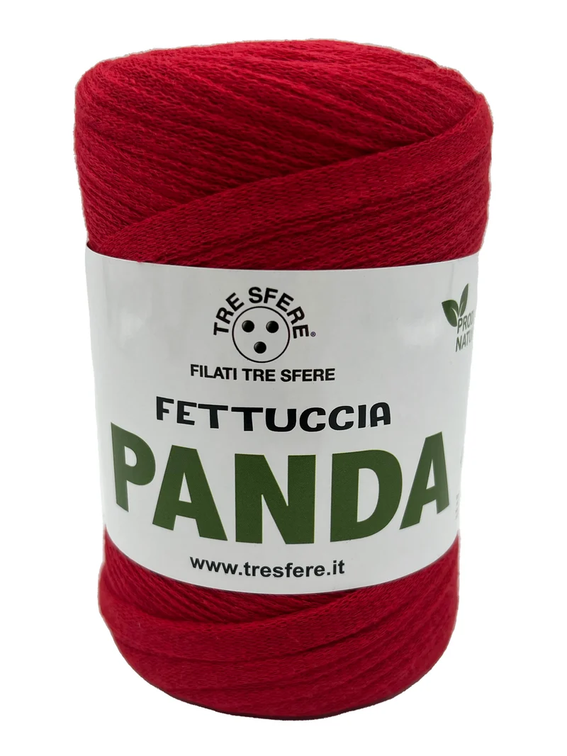 Fettuccia panda | cf 2 rocche da 250 gr | 80% cotone riciclato