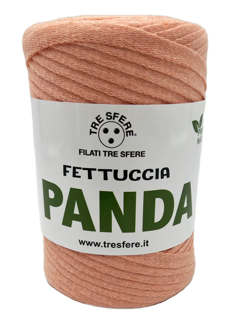 Fettuccia panda | cf 2 rocche da 250 gr | 80% cotone riciclato