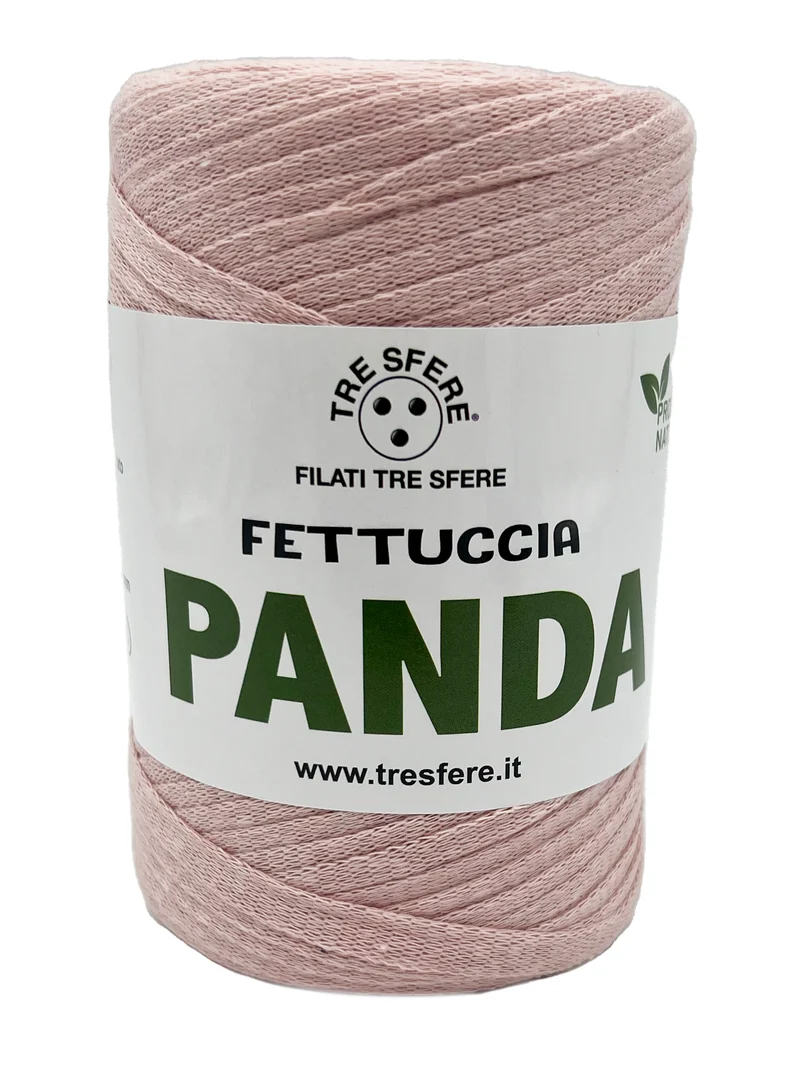 Fettuccia panda | cf 2 rocche da 250 gr | 80% cotone riciclato