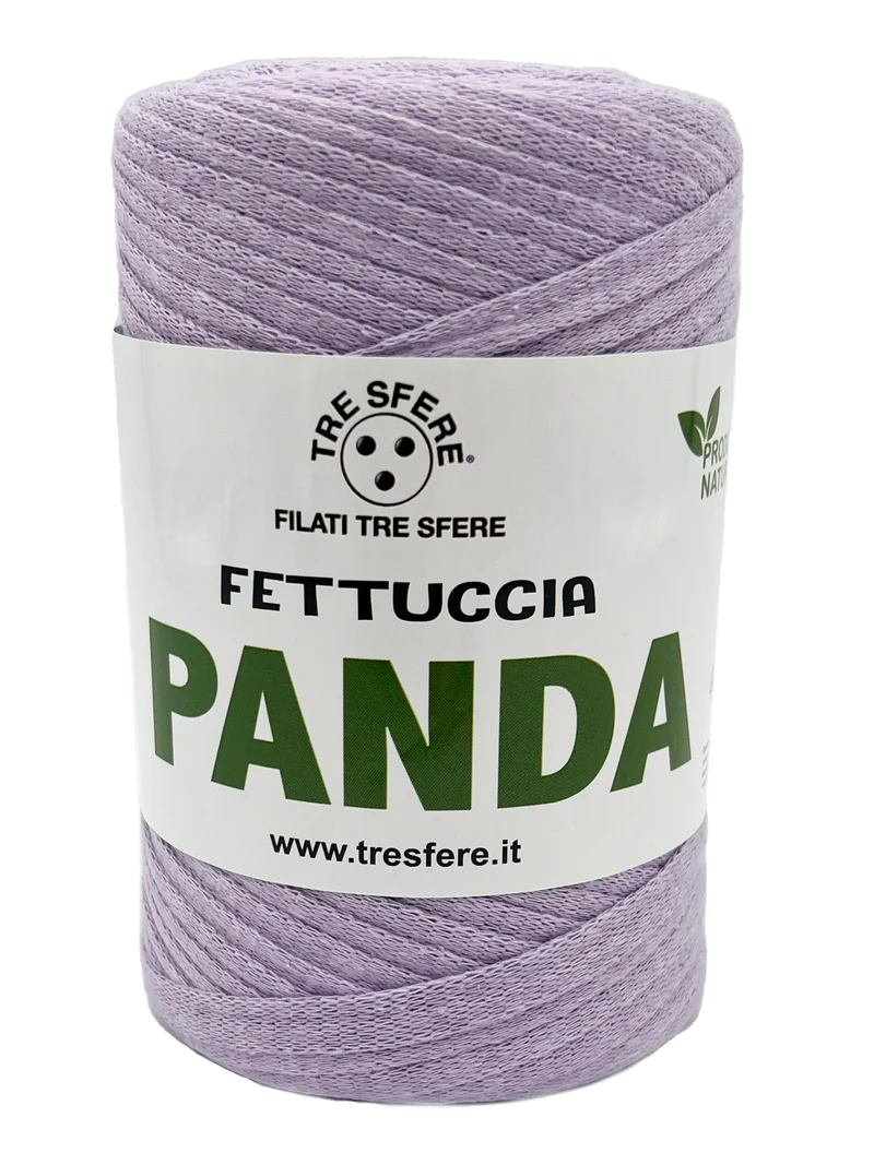 Fettuccia panda | cf 2 rocche da 250 gr | 80% cotone riciclato