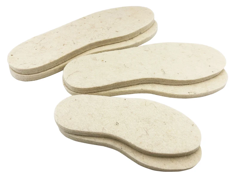 Solette in feltro extra spesse per scarpe | cf 1 paio | tre sfere