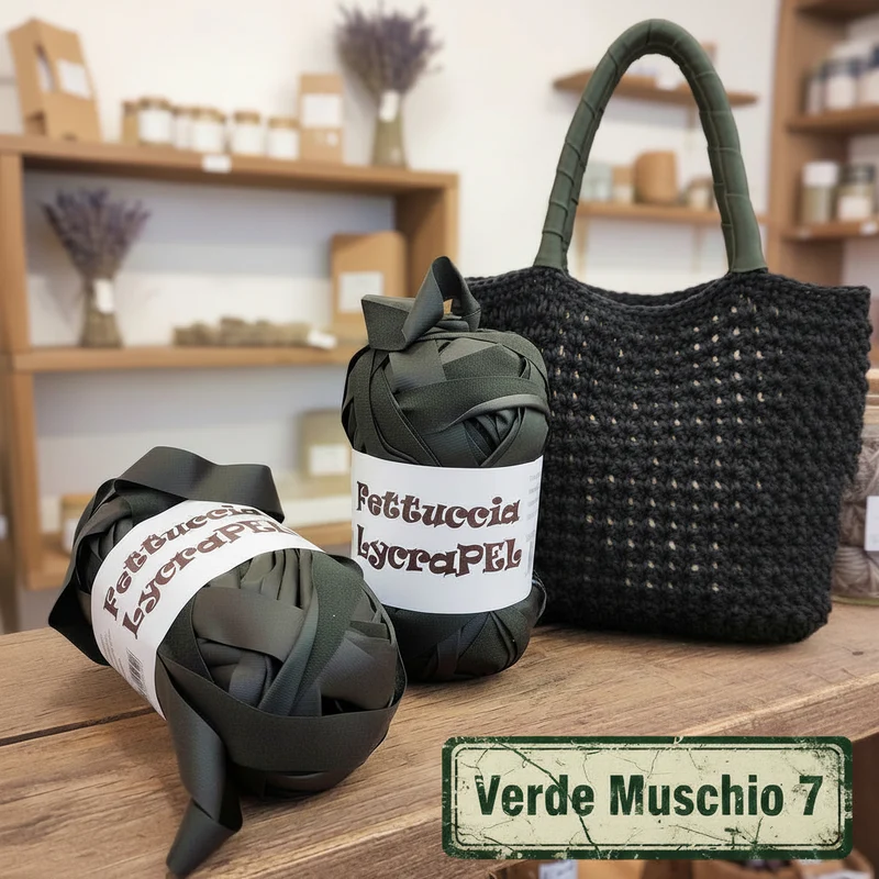 Fettuccia ecopelle soft ECO e Lycrapel borse uncinetto - MAS 5 colori