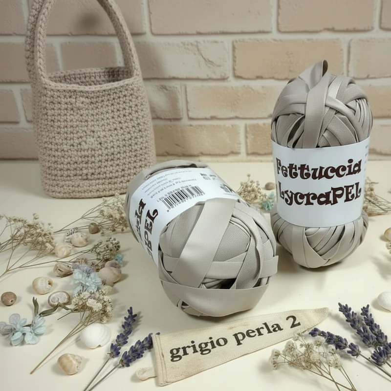 Fettuccia ecopelle soft ECO e Lycrapel borse uncinetto - MAS 5 colori