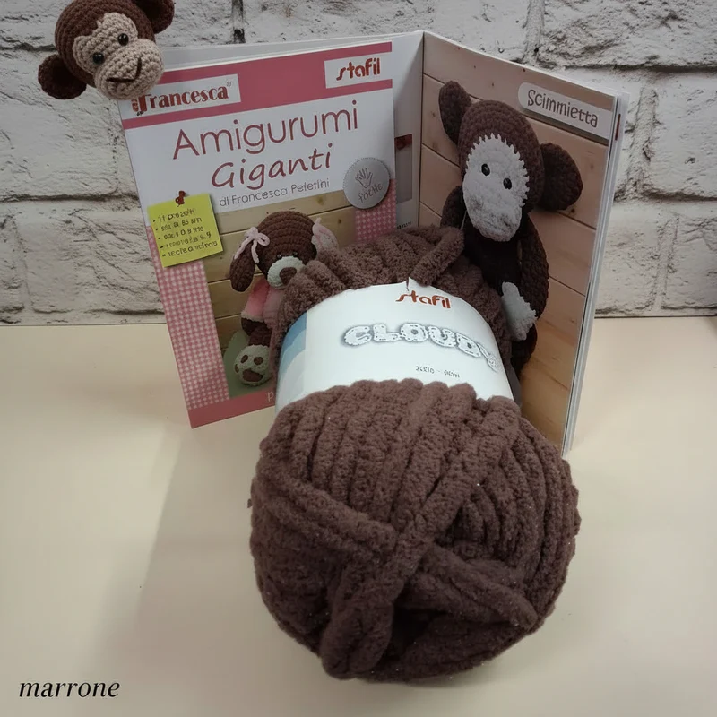 Filato amigurumi maxi giganti uncinetto Cloudy Stafil libretto peluche