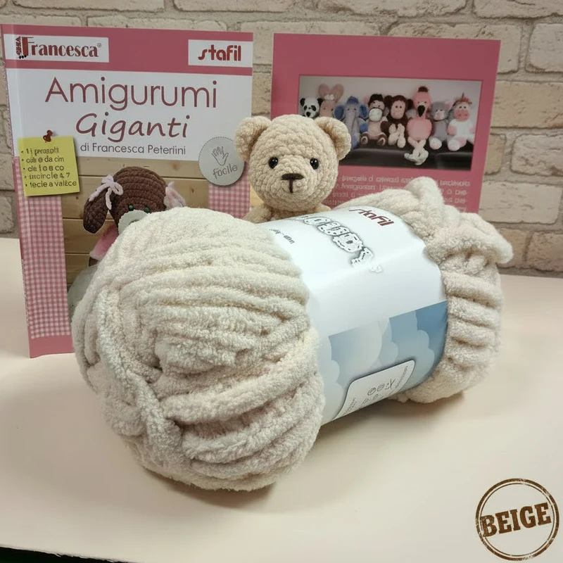 Filato amigurumi maxi giganti uncinetto Cloudy Stafil libretto peluche