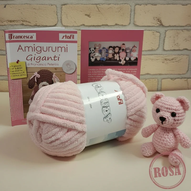 Filato amigurumi maxi giganti uncinetto Cloudy Stafil libretto peluche