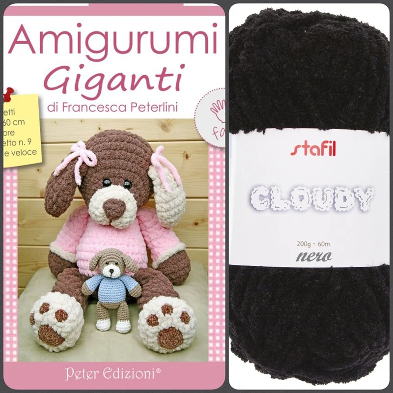 Filato amigurumi maxi giganti uncinetto Cloudy Stafil libretto peluche