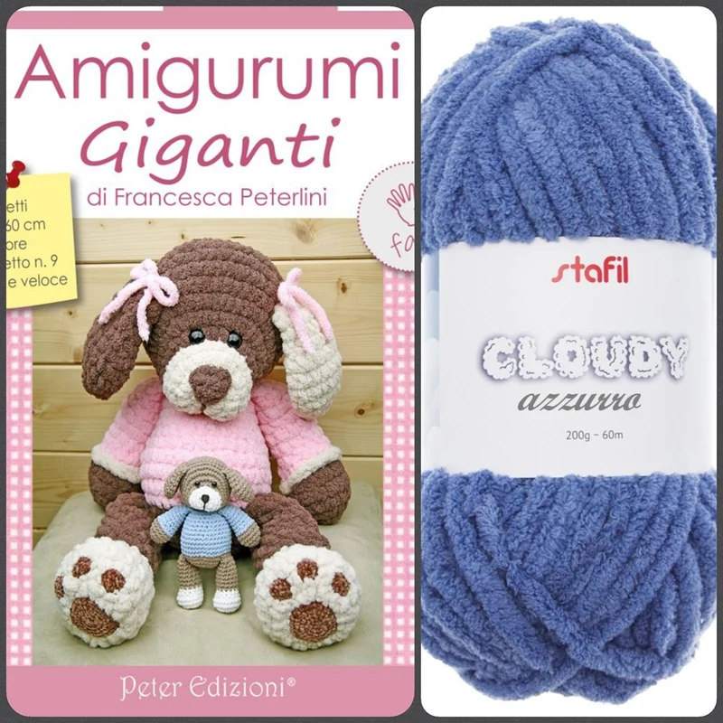 Filato amigurumi maxi giganti uncinetto Cloudy Stafil libretto peluche