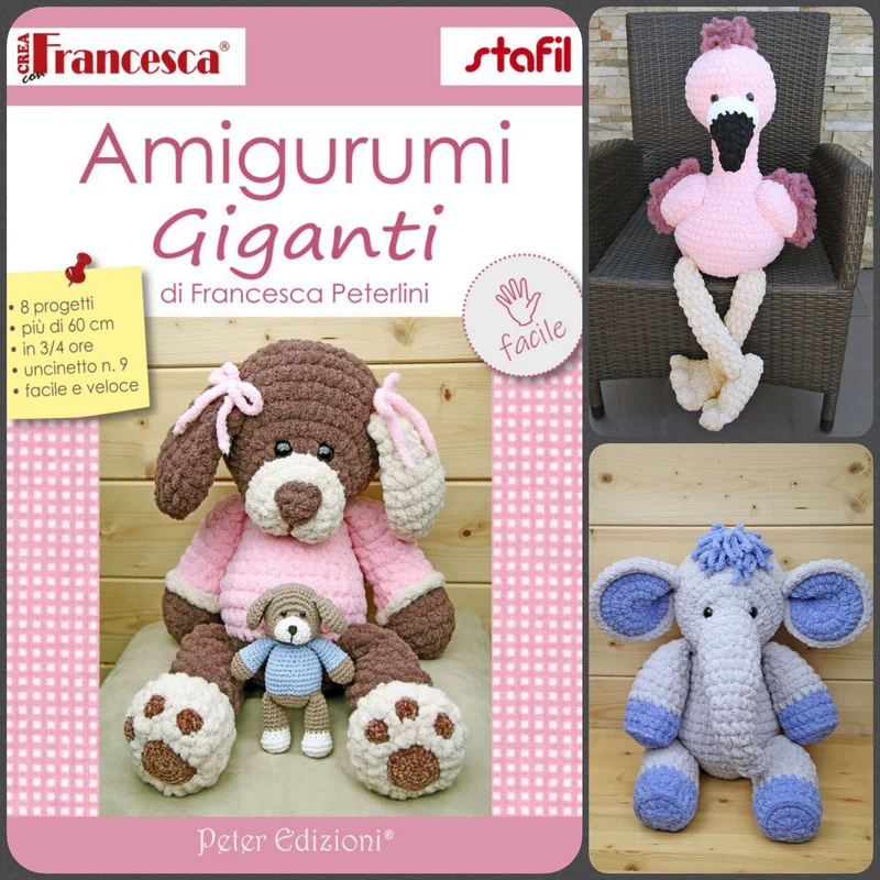 Filato amigurumi maxi giganti uncinetto Cloudy Stafil libretto peluche