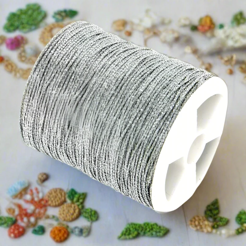 Filo lurex sottile da 0.42 mm filato metallizzato gioielli uncinetto