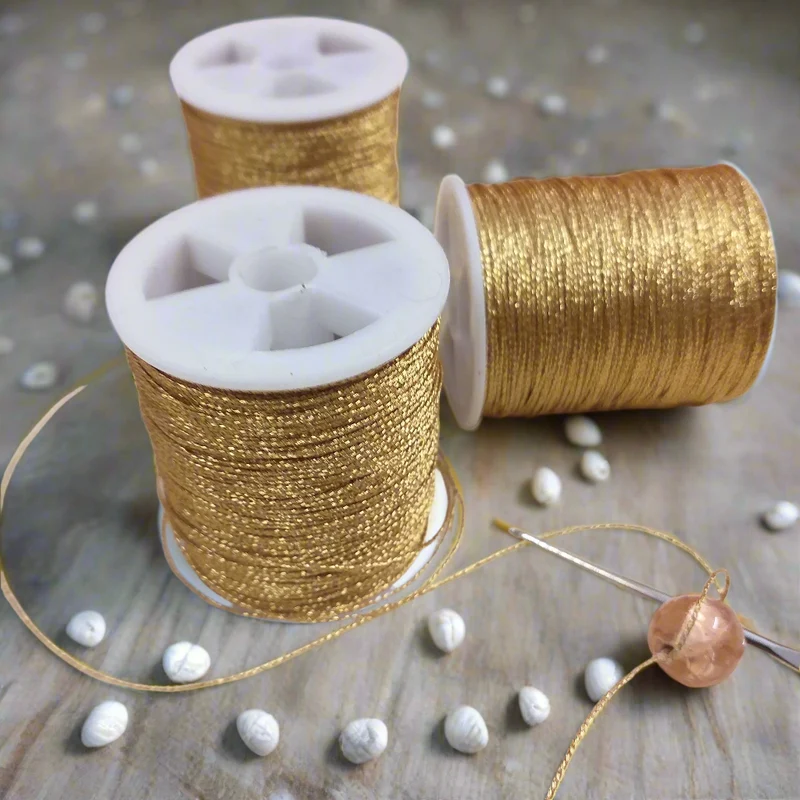 Filo lurex sottile da 0.42 mm filato metallizzato gioielli uncinetto