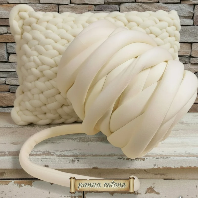 Filato gigante imbottito marshmallow borse chunky - cotone ecopelle