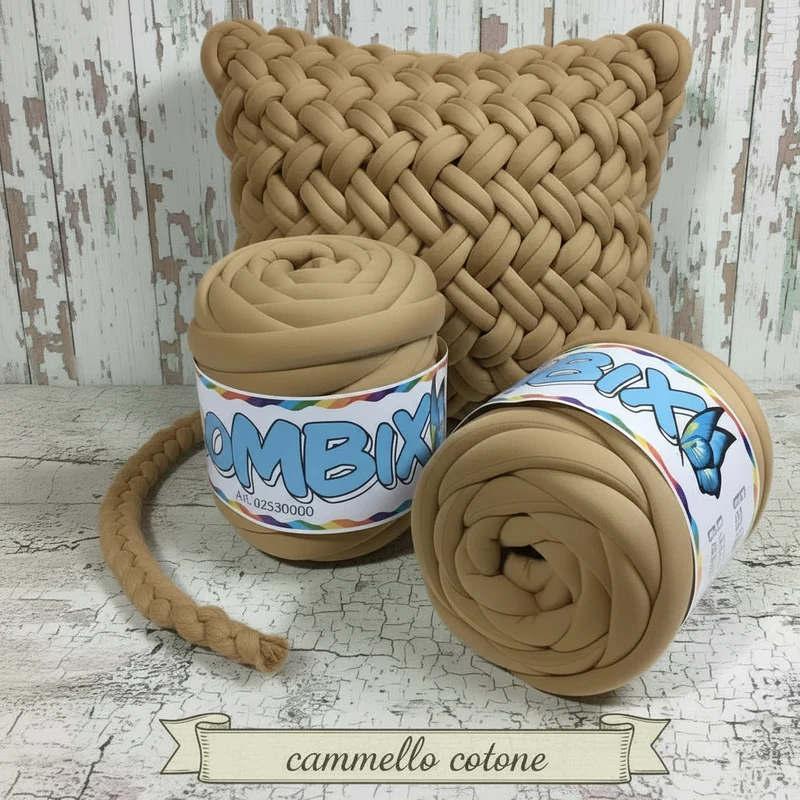 Filato gigante imbottito marshmallow borse chunky - cotone ecopelle